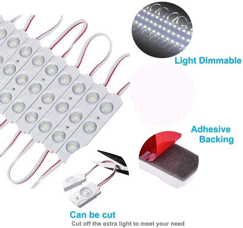 Led Vanity Mirror Lights Kit Vanity Make Up Light Dressing Table Strip Light Touch Control Dimmable Waterproof Mirror Front Lamp