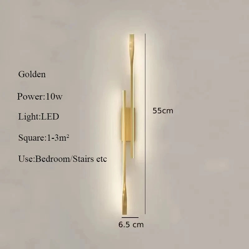 Luxury LED Wall Sconce Lamp Indoor Lighting Fixture  Bedside Bedroom Living Corridor Modern Home Decoration Wall Light Sconces