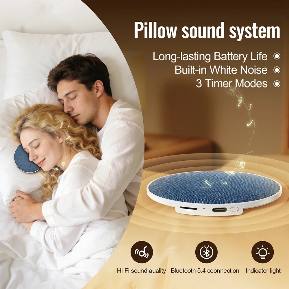Bluetooth Speaker Wireless Bluetooth5.4 HiFi Pillow Sound Disc Sleep Decompression Support TF Card Reading Type-C Cable Charging
