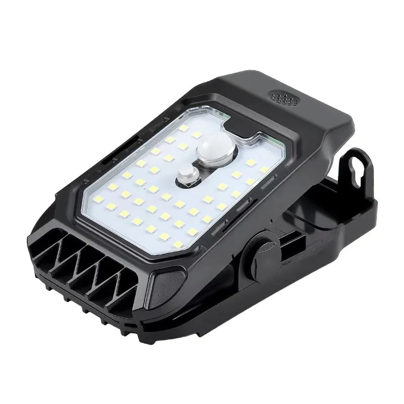 Motion sensor solar outdoor wall lamp with charging clip waterproof LED light for garden driveway porch security