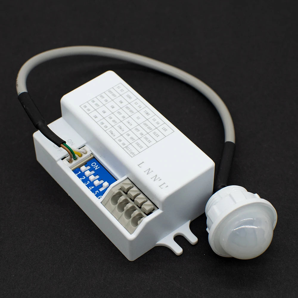 Motion Sensor Light Switch 220V 110V Pir Presence Sensor for Lighting Time Delay Adjust Movement Detector Lamp Automatic