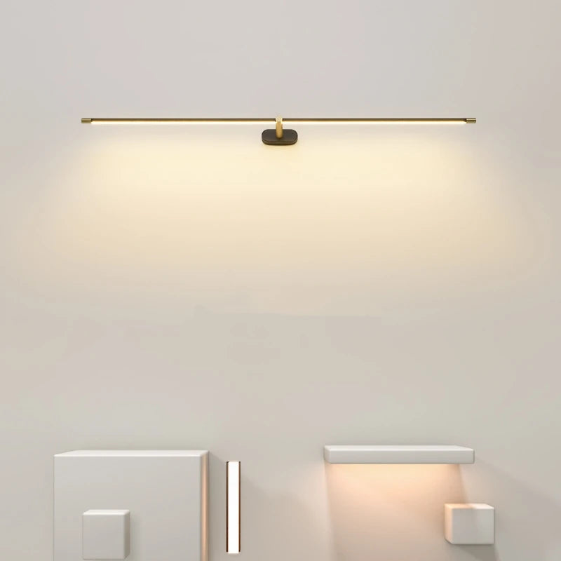 Modern Mirror LED Wall Lamps Minimalist Bathroom Wall Lamps For Bedroom Bedside Sconces Decorative Wall Mirrors Lighting Fixture