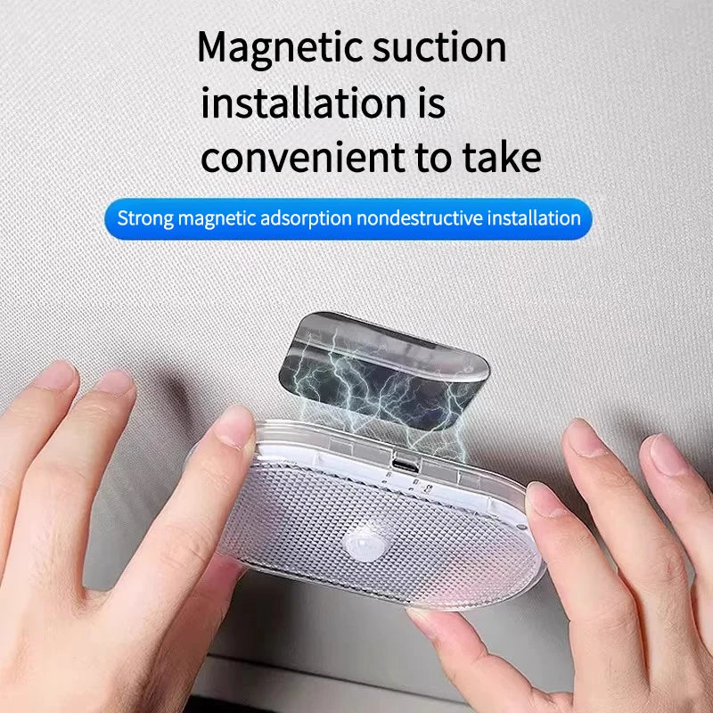 Motion Sensor Led Light 650mAH USB Rechargeable Automatic Induction Sensing Light Wireless Foot Lamp for Car Trunk Door
