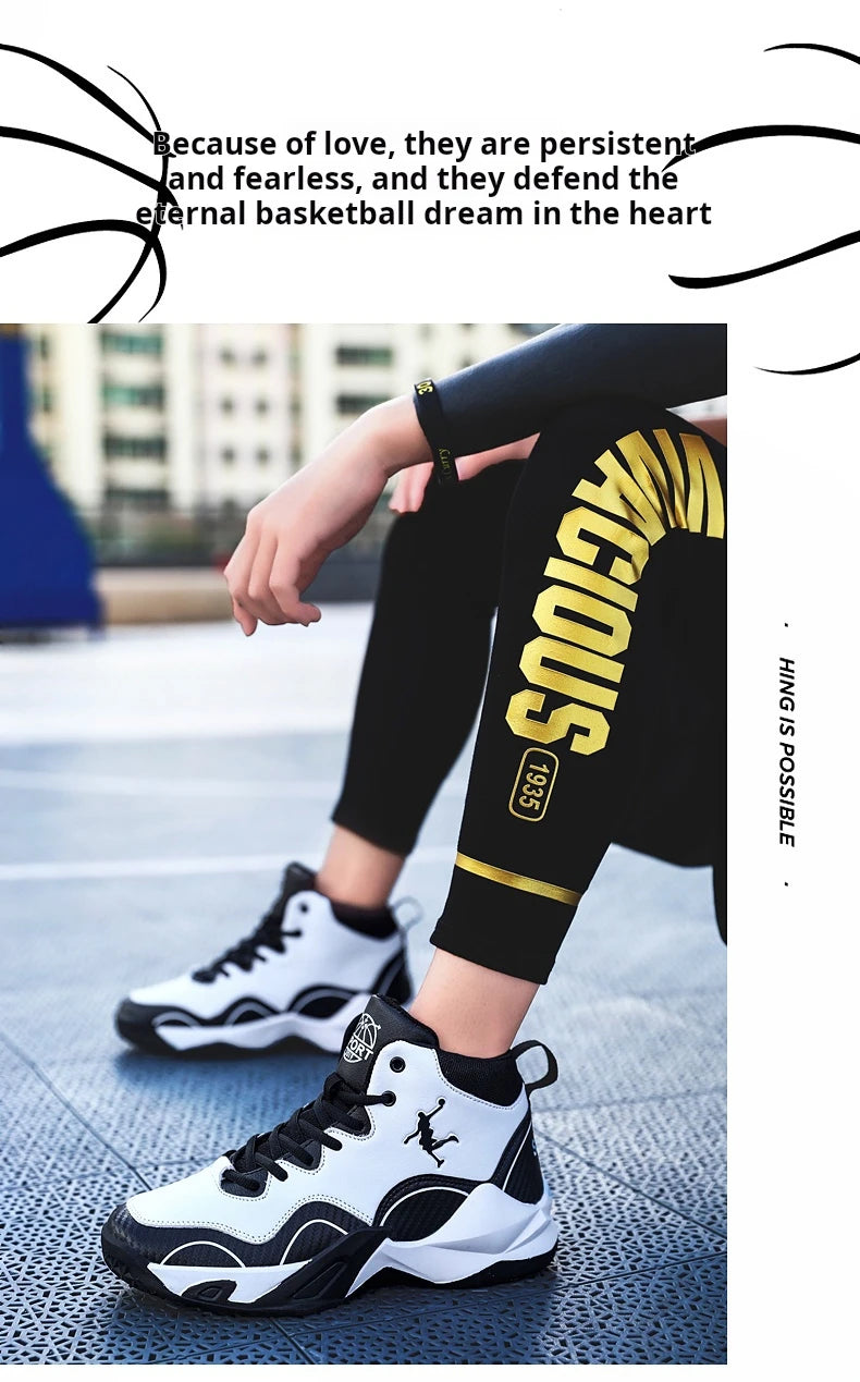 Kids Boy Breathable Basketball Woman Training Sneakers Zapatillas Men's Basketball Shoes High Top Basketball Shoes Outdoor 2025