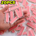 20/80/100pc Disposable Nail File Set Mini Nail Cleaning Care Kit Wood Sticks Nail Art Tools Portable Filer Accessorie Manicure