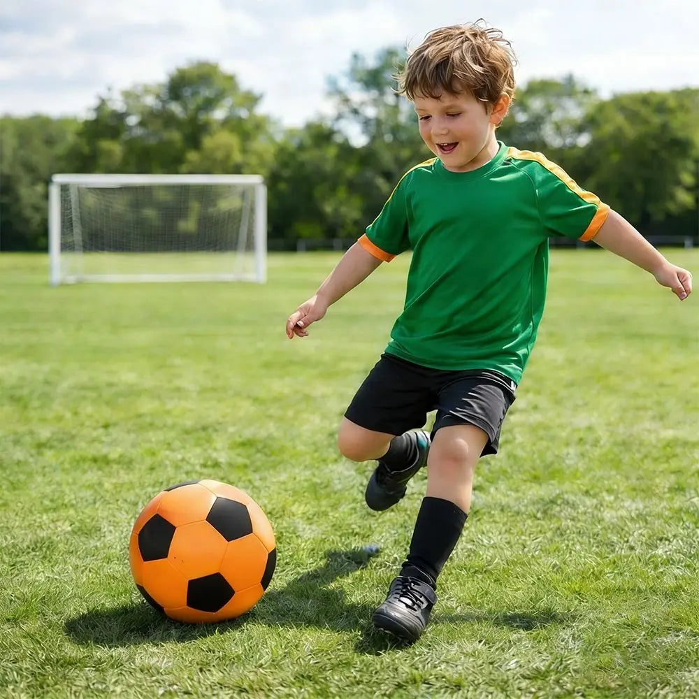 High-Elastic Silent Football Easy to Grip Low Noise Low Noise Foam Soccer Ball Lightweight Squeezable Indoor Training Ball