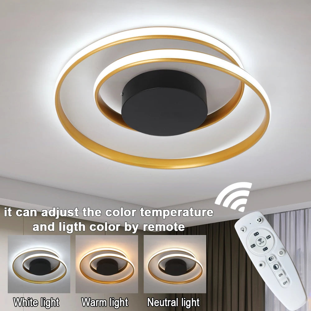 Modern Ceiling Light LED Chandelier Lamp Luminaire Living Dining Room Lighting Acrylic Surface Mounted Home Decor Indoor Fixture