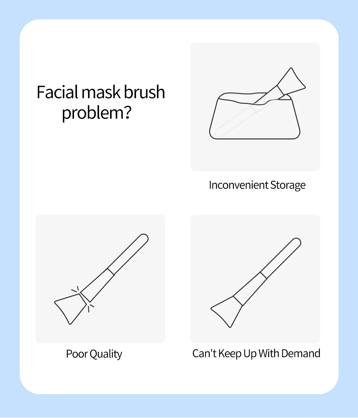 Makeup Brushes 3 Pcs Skin Care Brush SPA Professional Silicone Facial Mask Face Cleanser Massager Beauty Tools For Brush