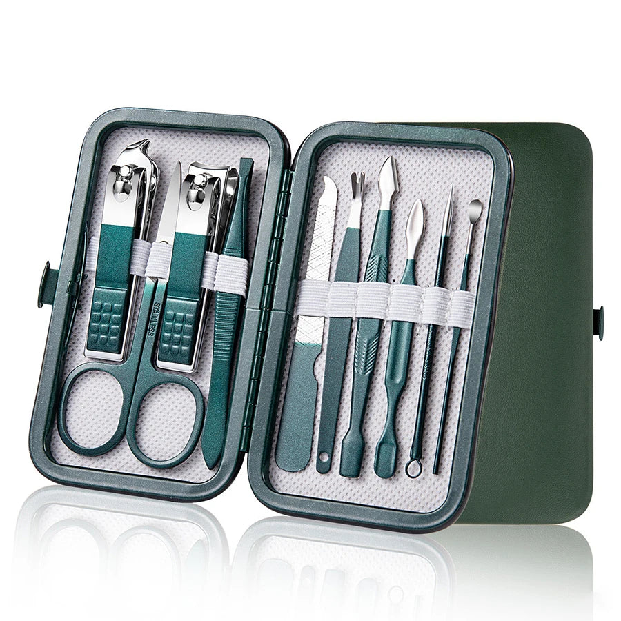 Professional 7-18 Piece Nail Care Kit Stainless Steel Manicure Nail Clippers High Aesthetic Value Portable and Practica Tools