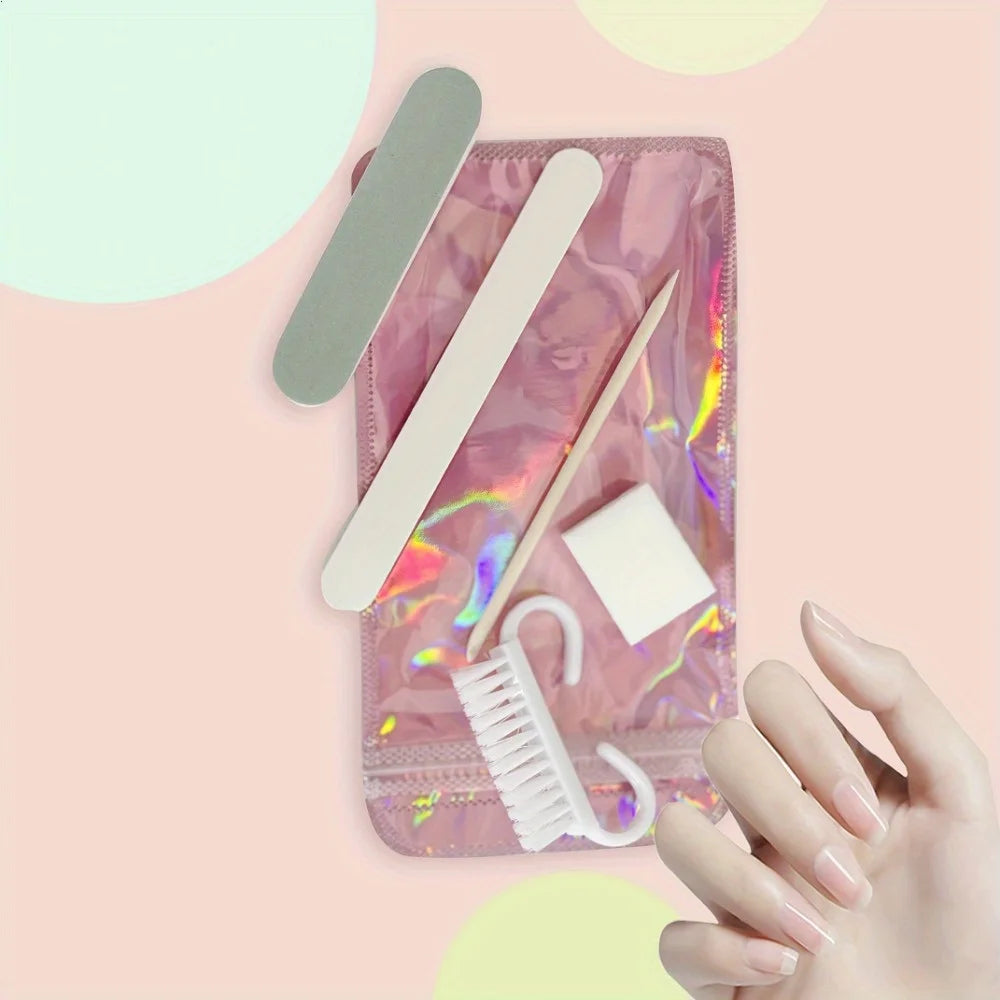 15PCS(3packs ) Disposable Nail Art Tools - Portable Sealed Foot Care Kit with Mini Nail Fil Travel-Friendly for Home, Salon