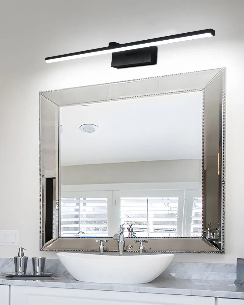 Indoor LED Vanity Lights for Mirror Hardwired 40/60cm Black LED Wall Lights Wall Lamps for Bathroom Picture Lights for Wall
