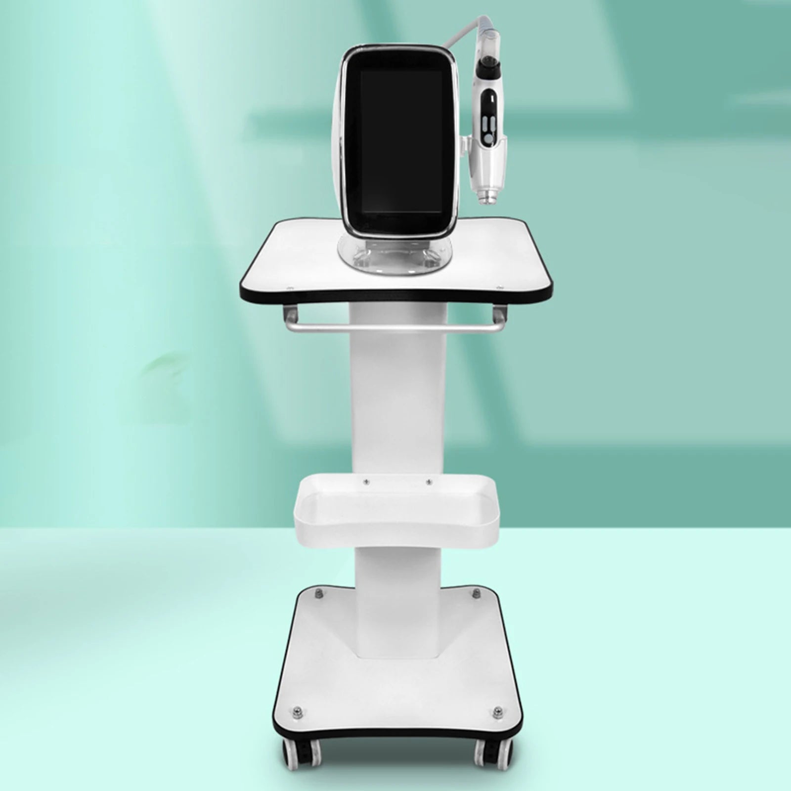 3 Tier Beauty Rolling Cart  360 Degree Rotating Professional Portable Barber Shop Rolling Trolley Beauty Cart For Beauty Salon