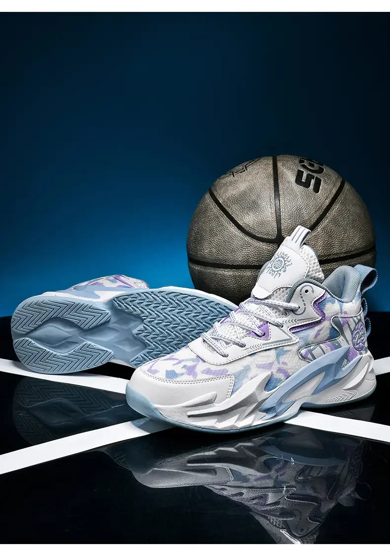 Flying Weave Breathable Basketball Shoes, Soft And Comfortable, Thickened Shock-absorbing Sole, Durable For Daily Sports Outdoor