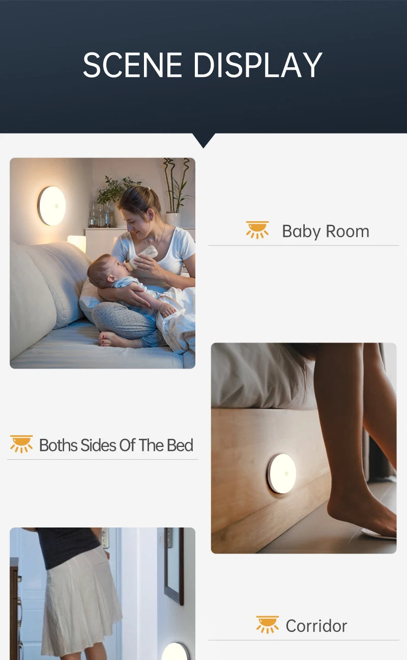 Motion Sensor Ceiling Light Modern Smart Sensor LED Lamp Human Infrared Sensing Lamp Indoor for Garage Corridor Lighting Fixture