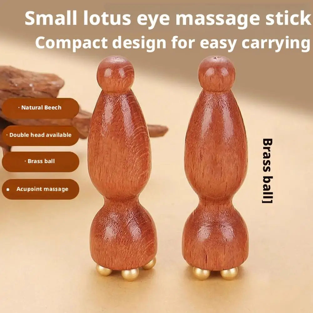 Facial massager tool Lotus Seedpod Shape Massager Sandalwood Face Eye Massage Tools Gua Sha Face Skin Care Massage Sticks