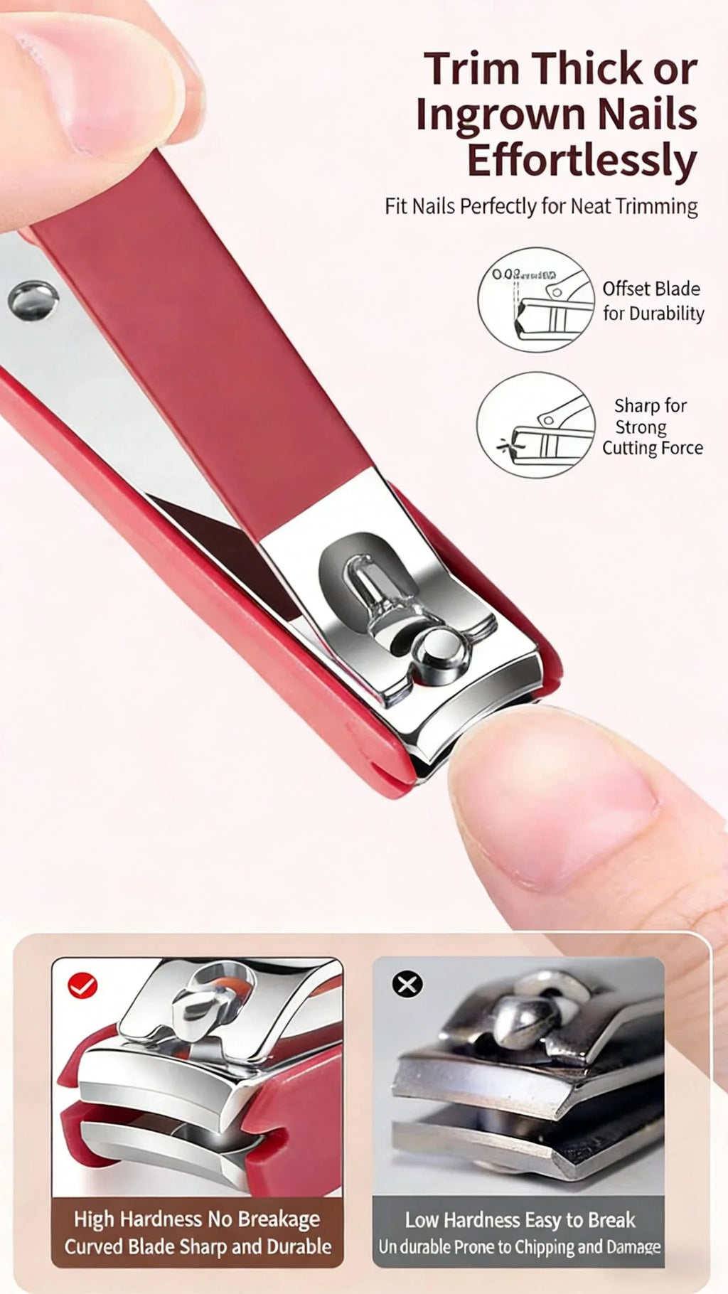 Stainless Steel Professional Nail Care Kit Includes Nail Clippers Manicure Tools Portable Storage Box Ideal for Home Travel Use