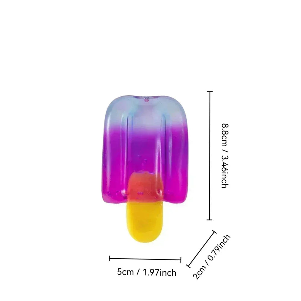 Needoh Nice Cream Cone Colorful Ice Cream Shaped Sensory Stress Reliever Fidget Tool for Anxiety & Focus for Adults & Kids##