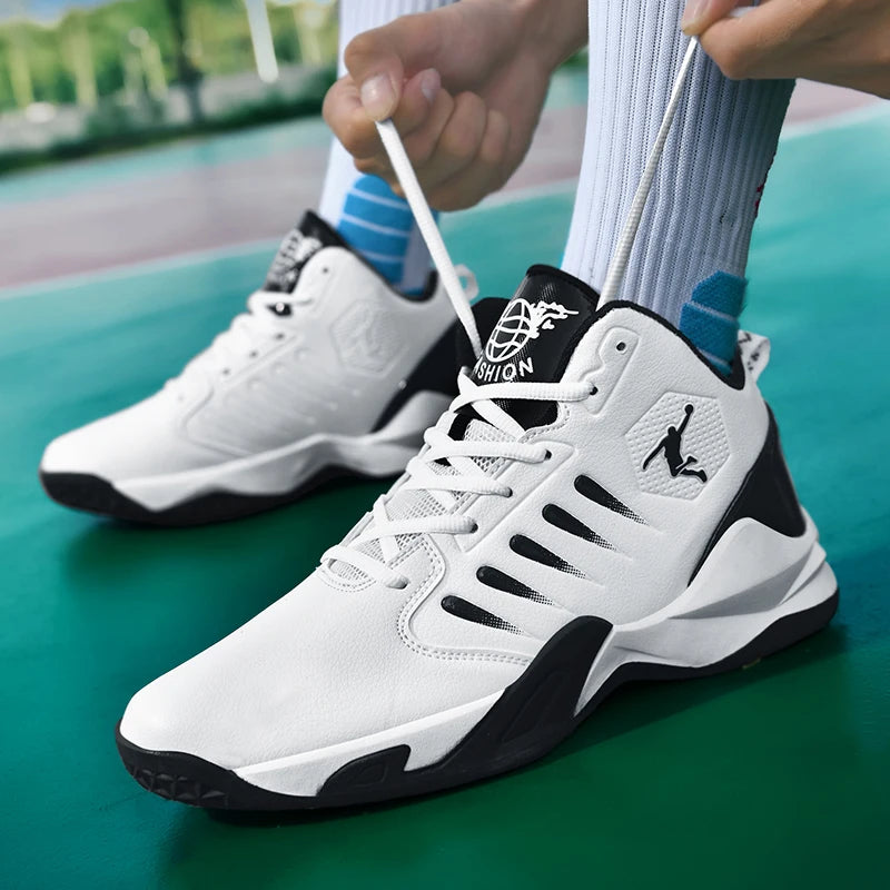 Outdoor Soft Men's Basketball Shoes Comfortable Breathable Man Sneakers Fashion Lightweight Male Cushioning Non-slip Sport Shoes