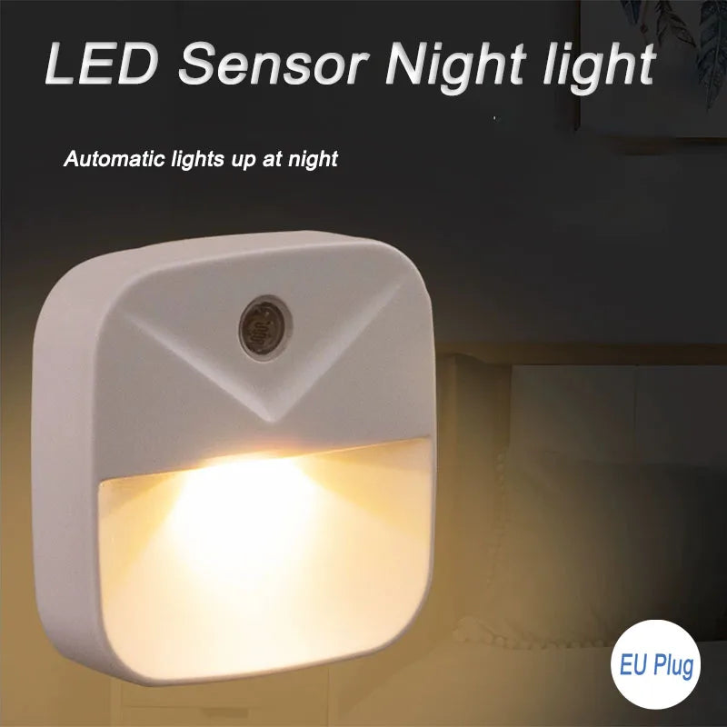 Led Wall Lamp EU Plug-In Smart Light Control Sensor Light 220V Wall Light for Home Corridors Bathrooms Hallways Closet Bedroom