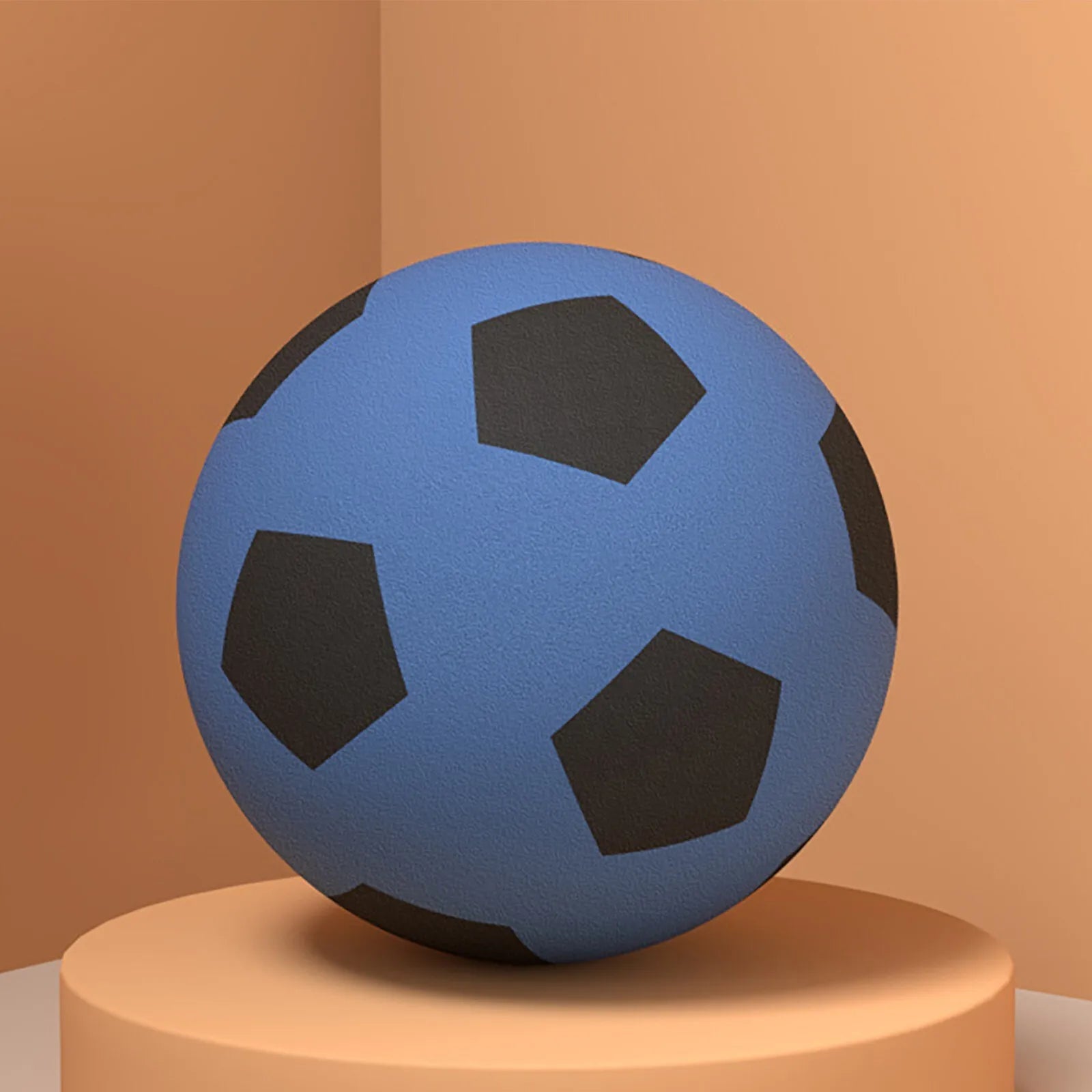 1 Piece Comes in Two Colors to Choose From, High-Elastic Indoor Silent Football and Basketball Ultra-Quiet Pu Foam Practice Ball. Comes with a Net Bag, Suitable for Home Use and Gentle Training, Skill Development, with a Velv