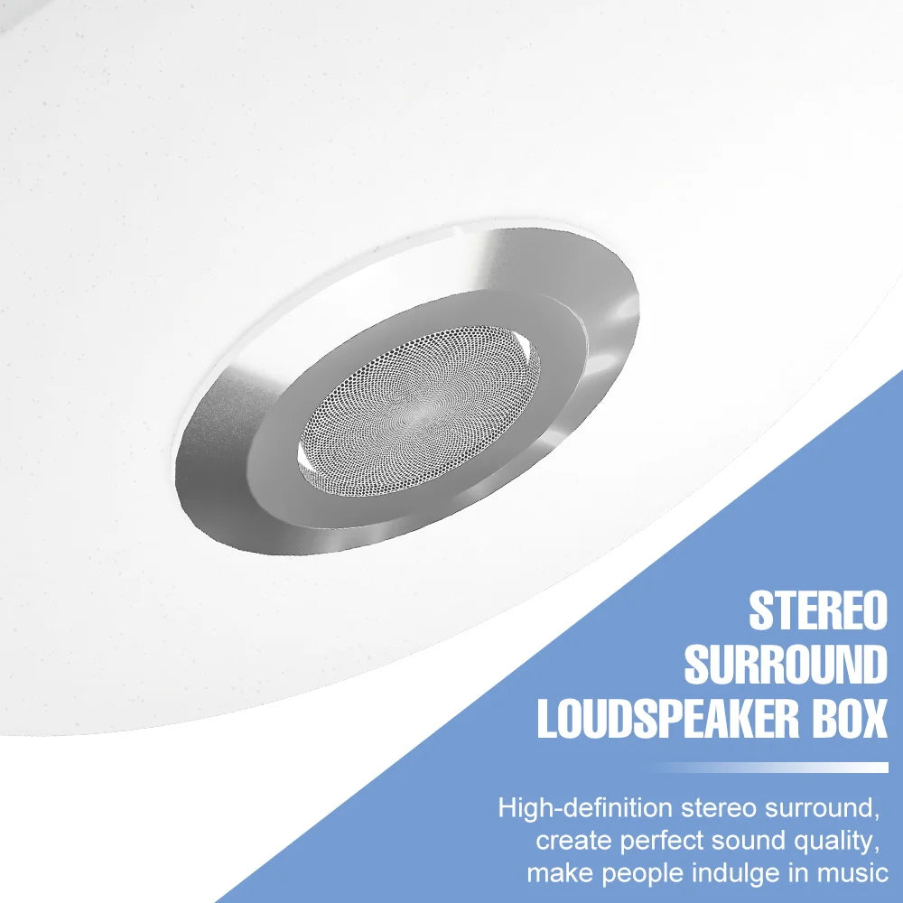 100W RGB Smart Lamp LED Ceiling Lights With Speakers Bluetooth Connection APP Remote Control For Home Bedroom Decoration Party