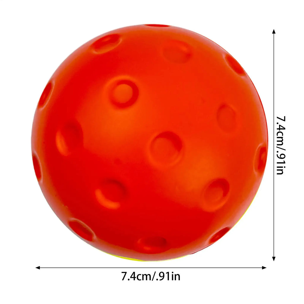 Low-noise Pickleball Soft PU Foam Silent Pickleball Noise-free Practice Ball Pickleball Training Silent Ball for Indoor Noiseles
