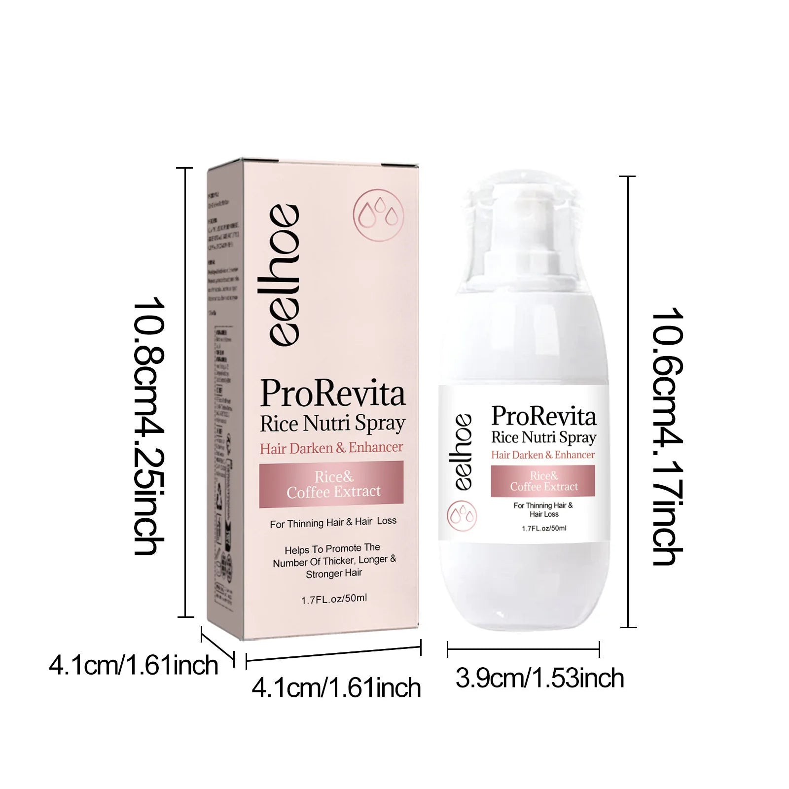 Rice Hair Care Spray Strong Hair Moisturizing Scalp Supple Nourishing Lustrous Moisturizing Hair Care