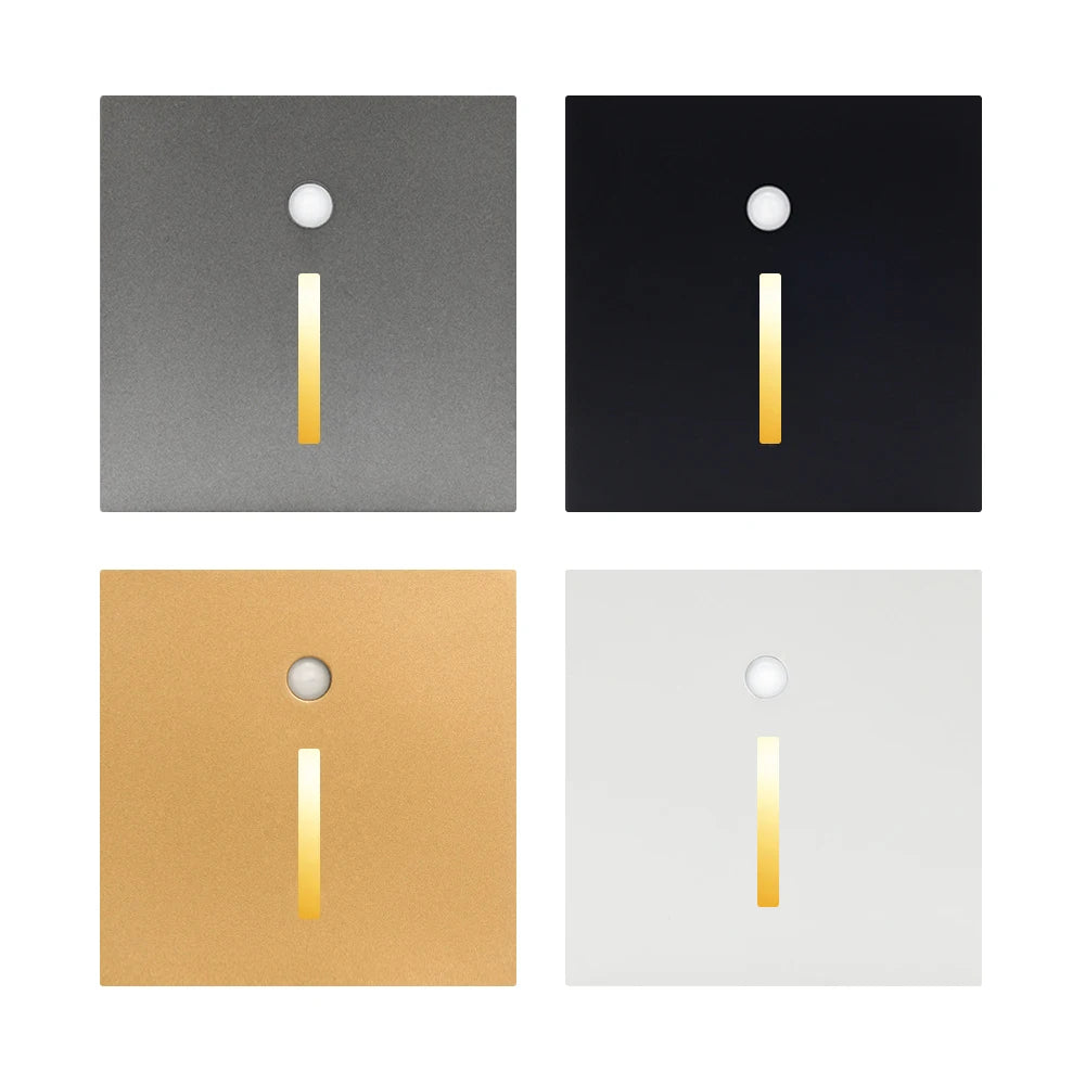 Smart Wall Lamp Pir Motion Sensor footlight Stair Wall Light Led Night light Indoor Lighting for Room Decor Hall Kitchen Bedroom
