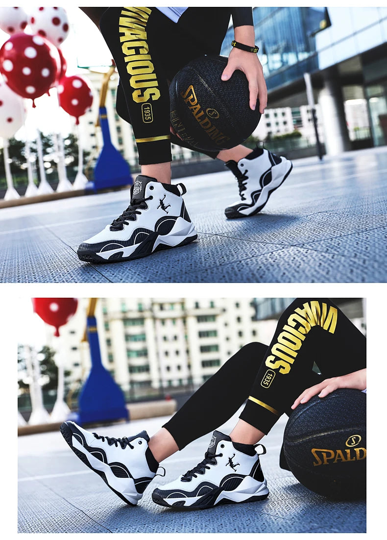 Kids Boy Breathable Basketball Woman Training Sneakers Zapatillas Men's Basketball Shoes High Top Basketball Shoes Outdoor 2025