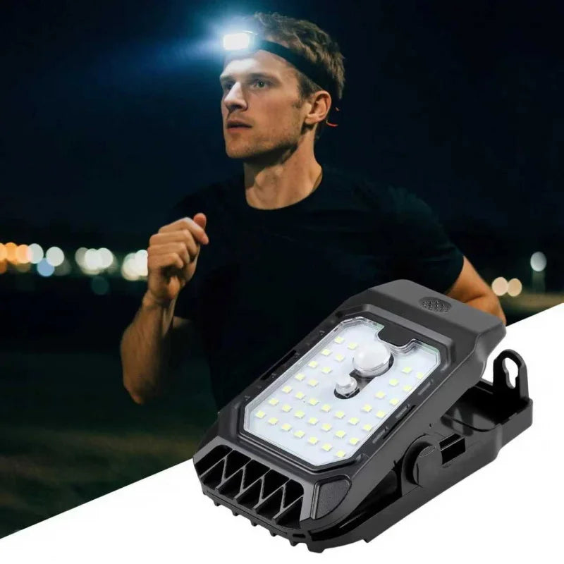 Motion sensor solar outdoor wall lamp with charging clip waterproof LED light for garden driveway porch security
