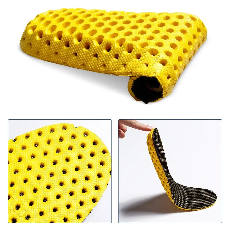 Memory Foam Insoles for Sneakers Honeycomb Breathable Insole Sports Shoe Pad Inserts Orthopedics Flat Feet Pads for Woman Man