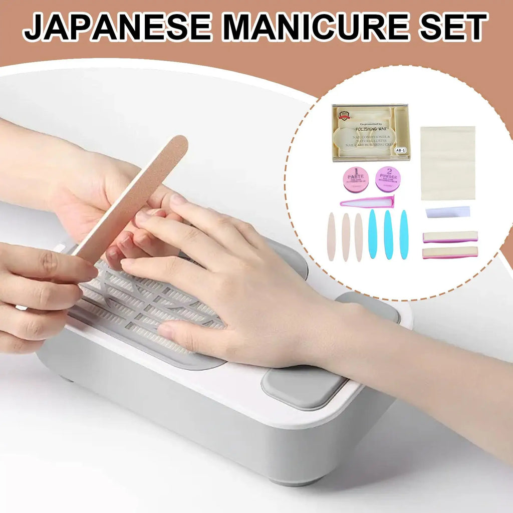 Nail Manicure Kit With Buffer Shine Pedicure Kit Natural Nail Prep Set For Women Girls Beginner Home Salon Daily Party