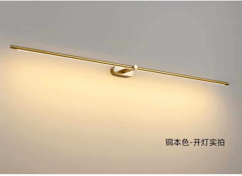 Modern Mirror LED Wall Lamps Minimalist Bathroom Wall Lamps For Bedroom Bedside Sconces Decorative Wall Mirrors Lighting Fixture