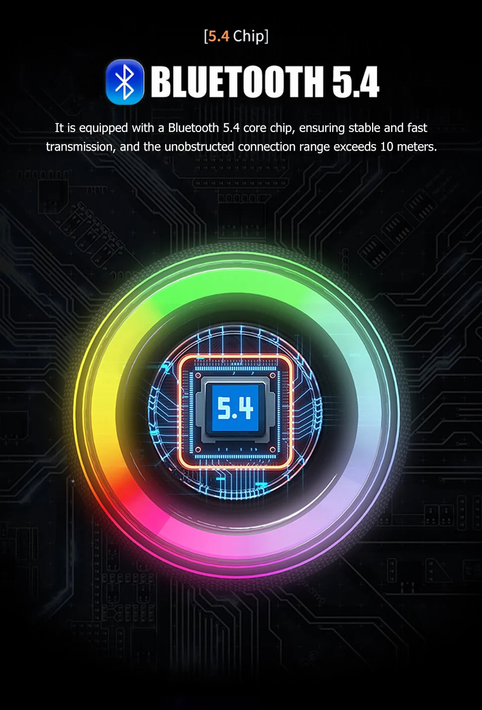 Portable Bluetooth Speaker TWS Stereo Dual Speaker High Volume Wireless Split Speaker Outdoor Waterproof Heavy Bass Speaker
