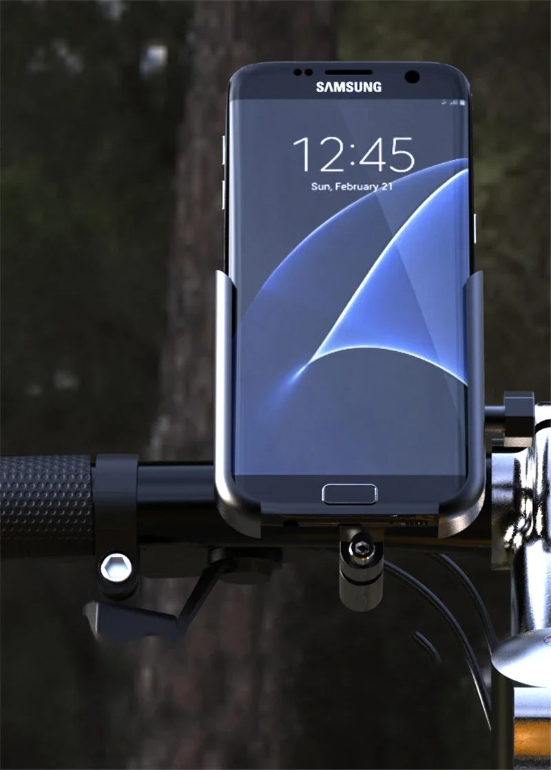 VIKEFON Aluminum Alloy Motorcycle Bike Bicycle Phone Holder for 4-7 inch Smartphone GPS Handlebar Mount Motorbike Accessories