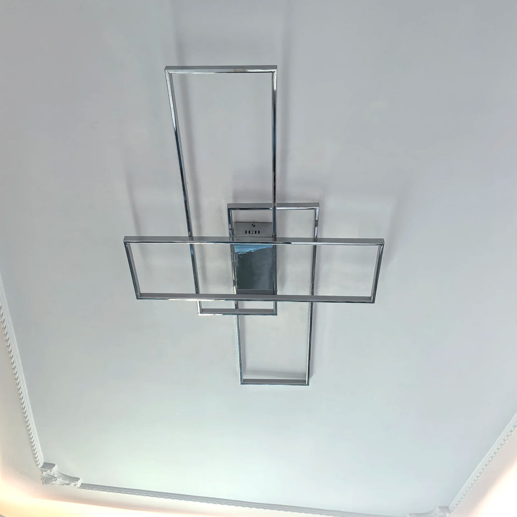 Smart Home Alexa Rectangle Aluminum Modern Led Ceiling Lights For Living Room Bedroom 85-265V White/Black Ceiling Lamp Fixtures