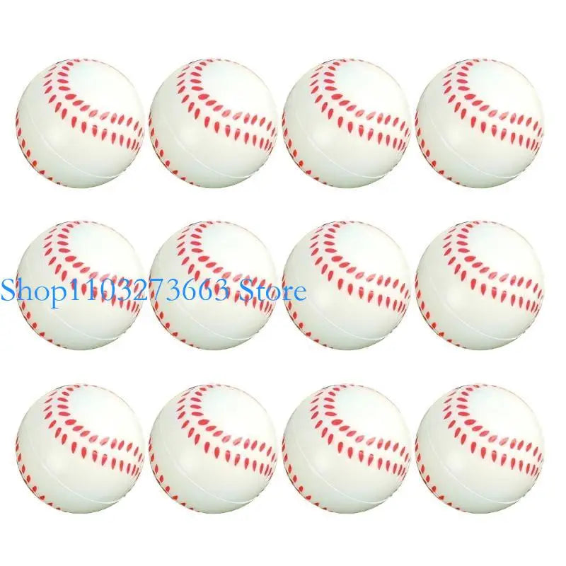 R6FE 12Pcs Small Foam Tennis Soft and Safe Sport Equipment for Boy Girls Playing Time Soft Sponge Foam Tennis