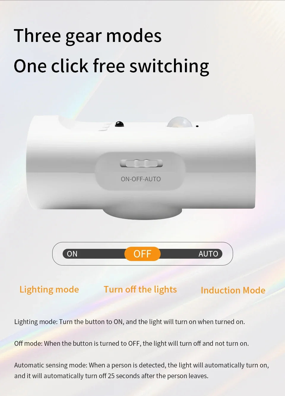 Motion Sensor LED Wall Light 3 Colors Wireless Magnetic Double Head Spotlight For Bedroom Living Room Closet Stairs Lighting