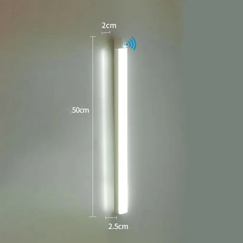 LED Motion Sensor Light Wireless LED Night Light Type C Rechargeable Light Cabinet Wardrobe Lamp Staircase Backlight For Kitchen