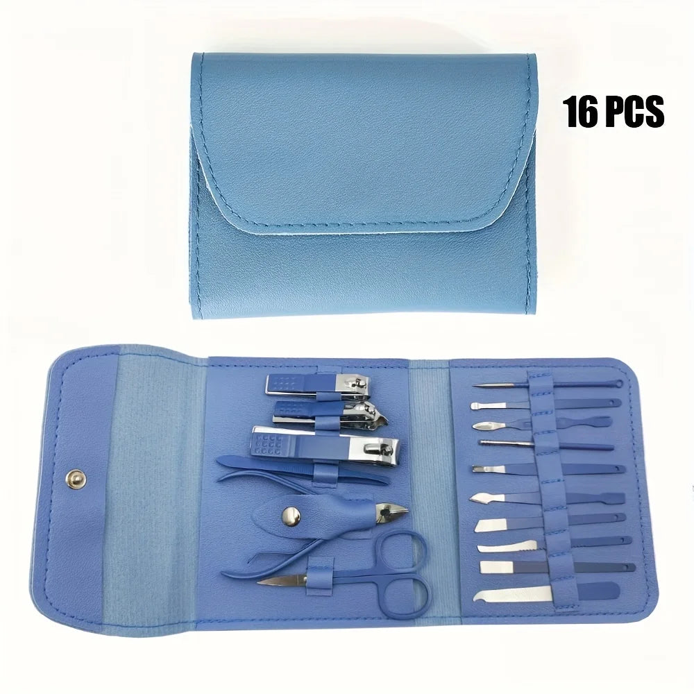Nail Clippers Manicure Tool Set, With Portable Travel Case, Cuticle Nippers And Cutter Kit, Professional Nail Clippers Pedicure