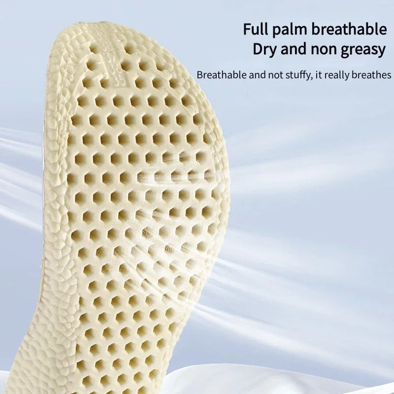 1Pair Memory Foam Insoles for Basketball Sports Shoes Shock Absorption Non-Slip Soft Shoe Sole Comfortable Foot Support