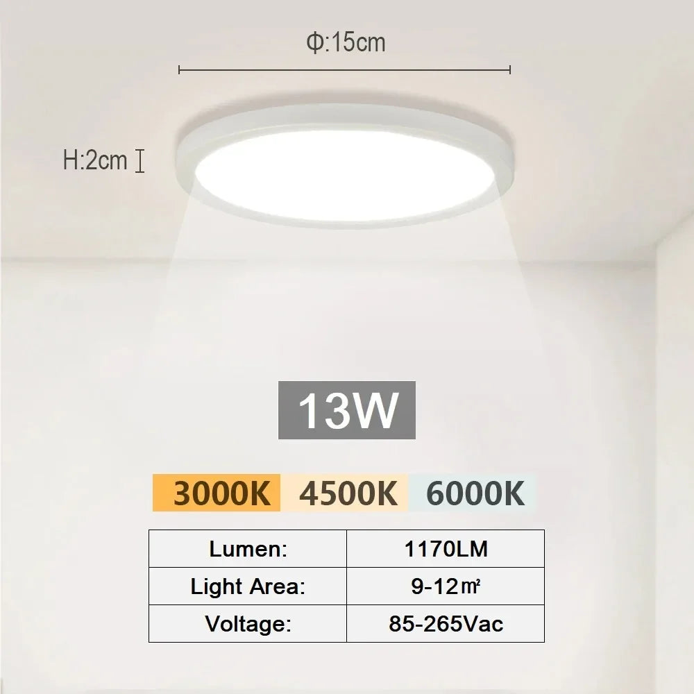 0.9 Inch Ultra-thin Smart Home LED Ceiling Light 38W 28W 24W APP/Remote Control Dimmable Room Decoration Bedroom Living Room