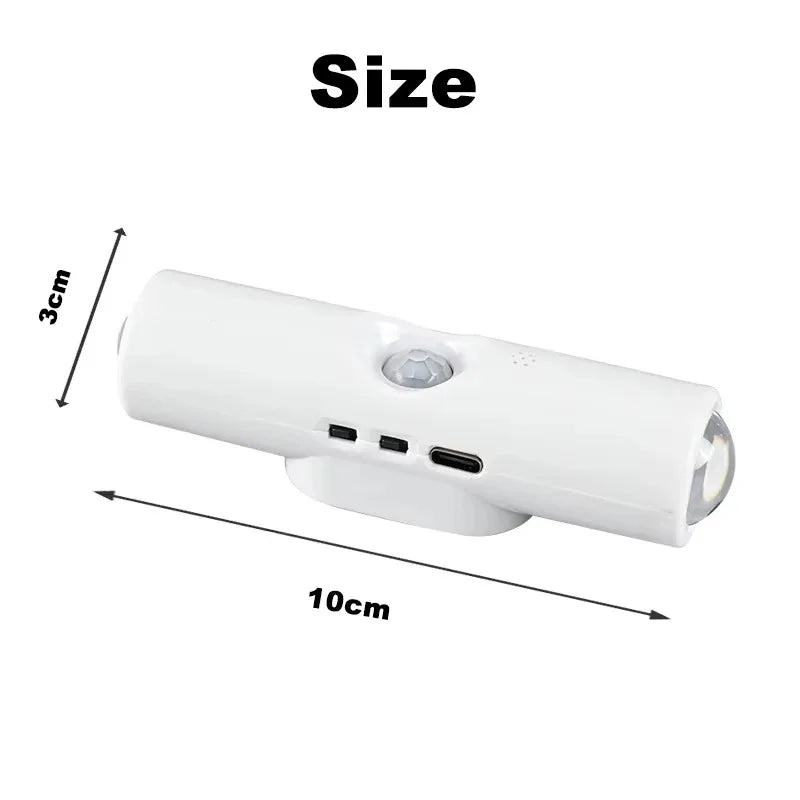 Smart, RGB, dual, head, motion, sensor, wall, lamp, charging, magnetic, night, light, spotlight, bedroom, closet, garden, room,