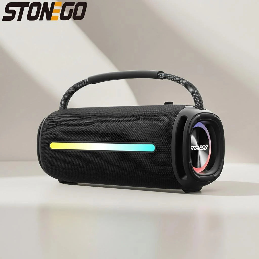 Portable Bluetooth 5.3 Speaker RGB Lantern Waterproof IPX6 High Power Audio Outdoor Wireless Speaker