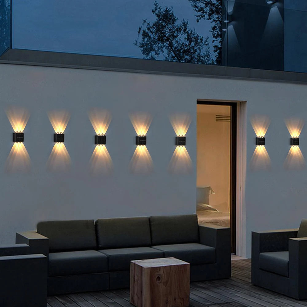 Solar LED Light, Outdoor Waterproof Wall Lamp, Dusk to Dawn Fence Lighting for Summer Garden Yard Porch Walkway Camping Home Dec