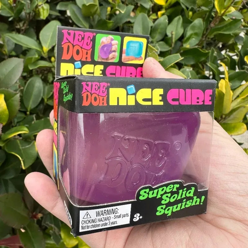 NeeDoh Nice Cube Firm Slow-Rise Sensory Fidget - Desk Stress Ball