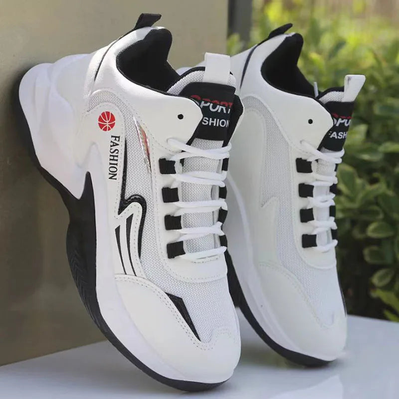 Men's Breathable Basketball Shoes Sport Outdoor Sneakers Cushioning Basketball Sneakers Men's High-top Breathable Athletic Shoes