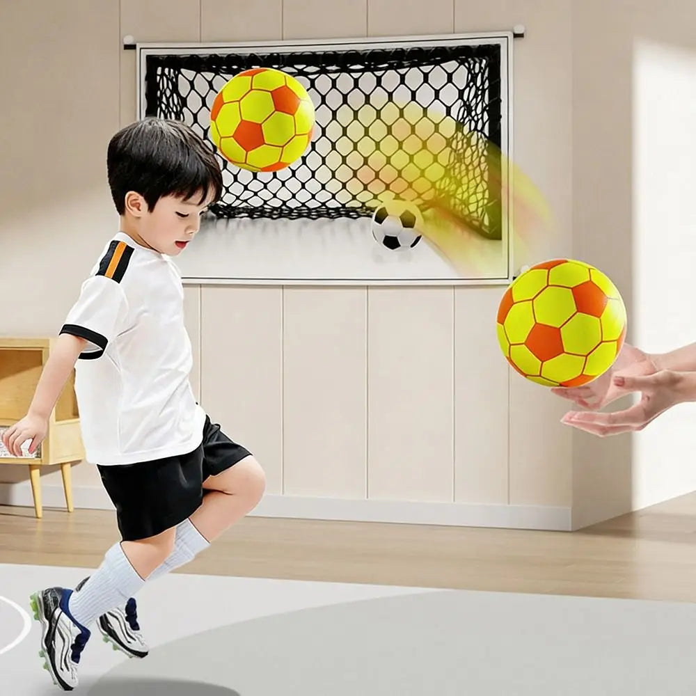 High-Elastic Silent Football Easy to Grip Lightweight Low Noise Foam Soccer Ball 21/24CM Squeezable Indoor Training Ball