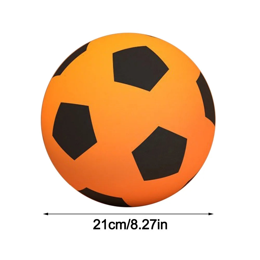High-Elastic Silent Football Easy to Grip Low Noise Low Noise Foam Soccer Ball Lightweight Squeezable Indoor Training Ball