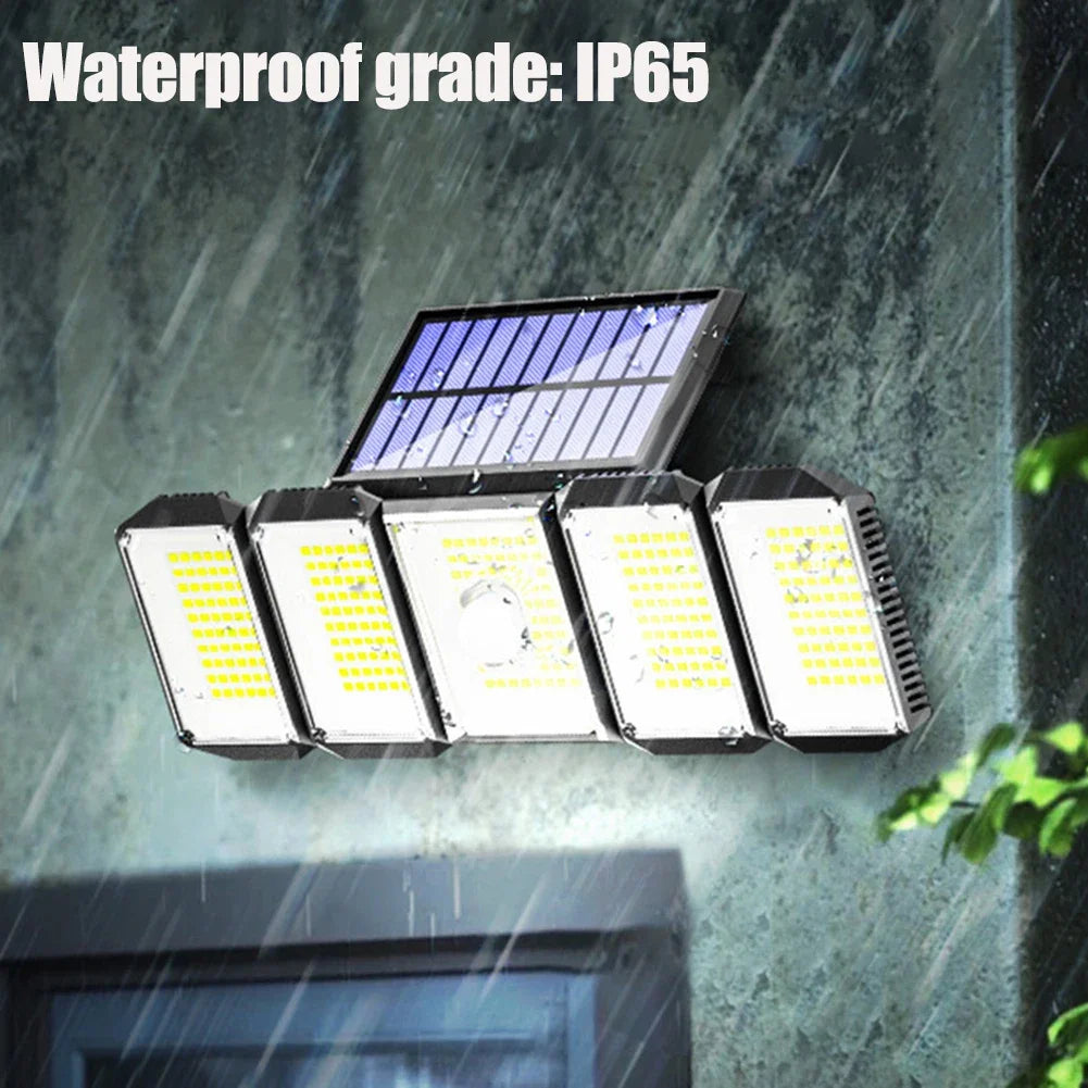 Solar Motion Sensor Lights Outdoor IP65 Waterproof Outdoor Wall Lamp Adjustable Wide Angle Solar GardenSecurity Lighting